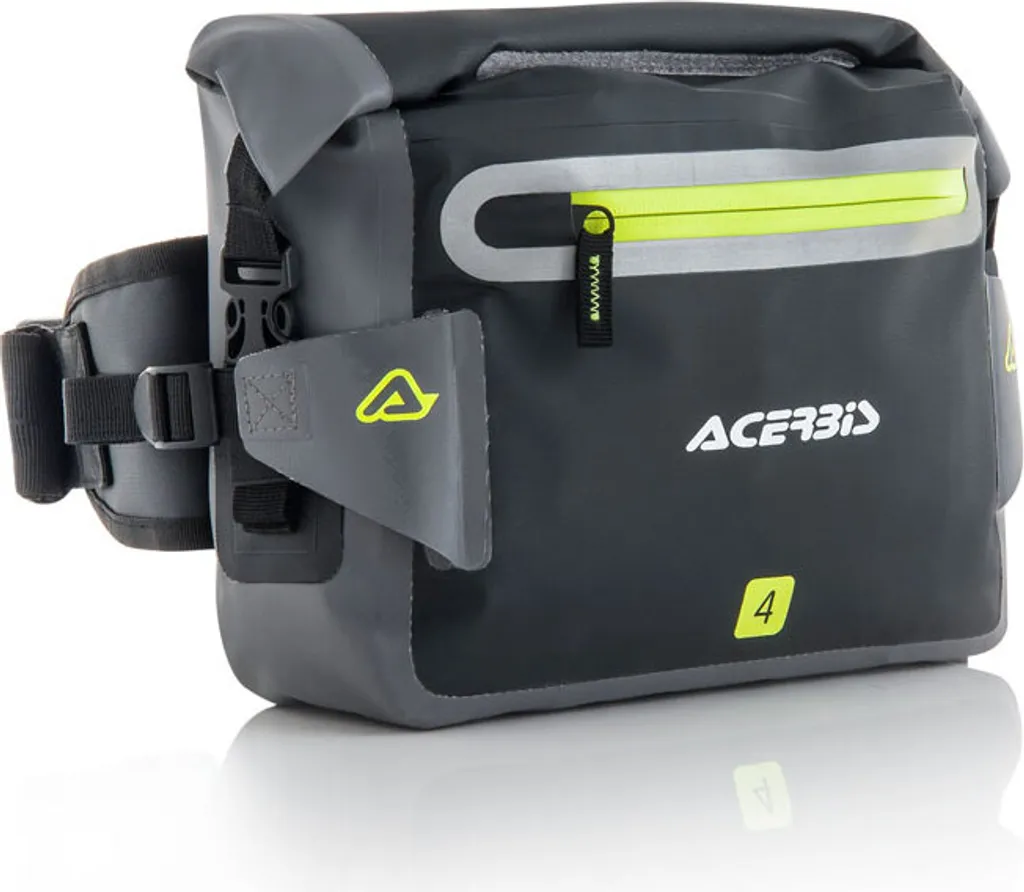 Acerbis No Water sac de taille imperméable 4L noir et gris pour moto