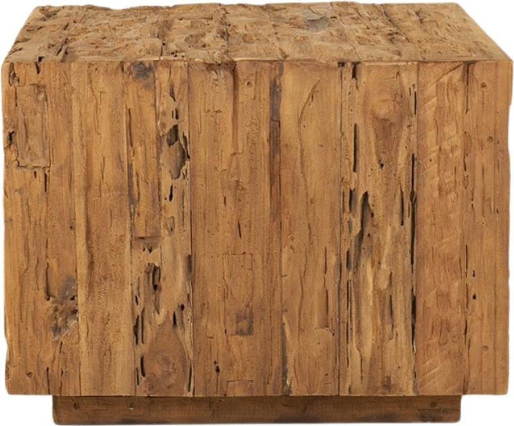 Couchtisch Bridge Recyceltes Teakholz Natur 60 x 60 cm, Masse:60 cm x 60 cm