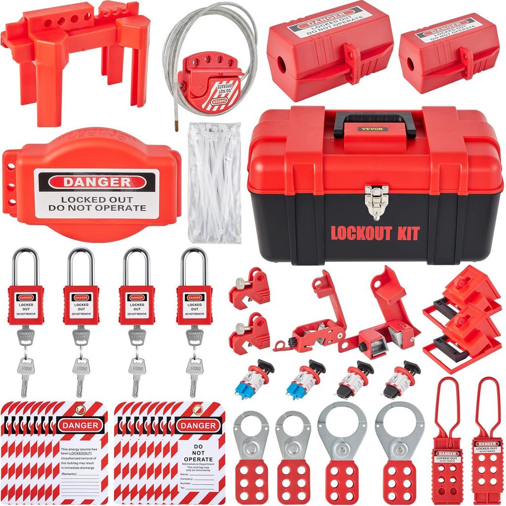 VEVOR 42-pièces Lockout-Tagout-Kits, kit de loterie de Image du produit 