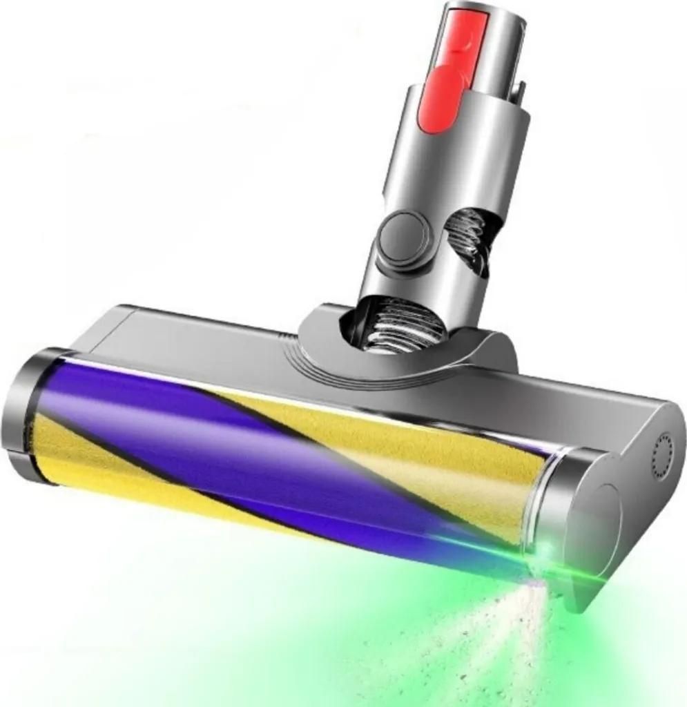 Elektrobürste mit Laser-LED für Dyson V7 V8 V10 V11 V15 – Bürste mit Direktantrieb für Hartböden & Kurzflorteppiche – Bodendüse für Stau...