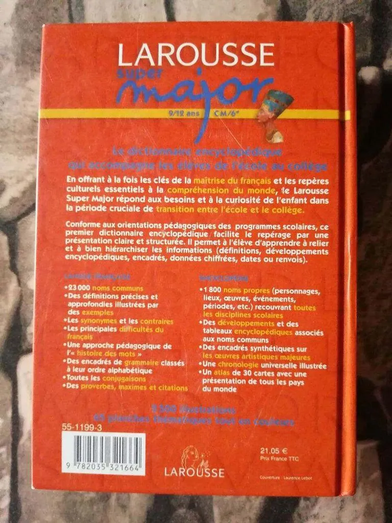 Dictionnaire Scolaire Larousse Super Major pour Devoirs et Exposés CM1-6e