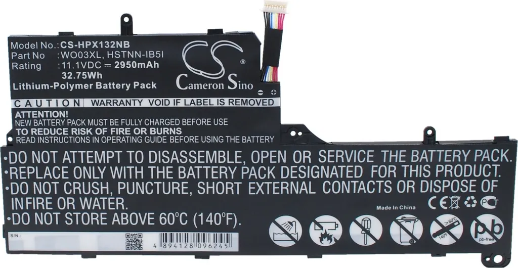 Batteria TECHTEK per HP Pavilion 13-P100ED 11.1V 33Wh | Ricambio Certificato