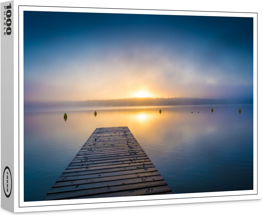 raxxa Premium-Puzzle "Sonnenaufgang am See", 1000 Teile
