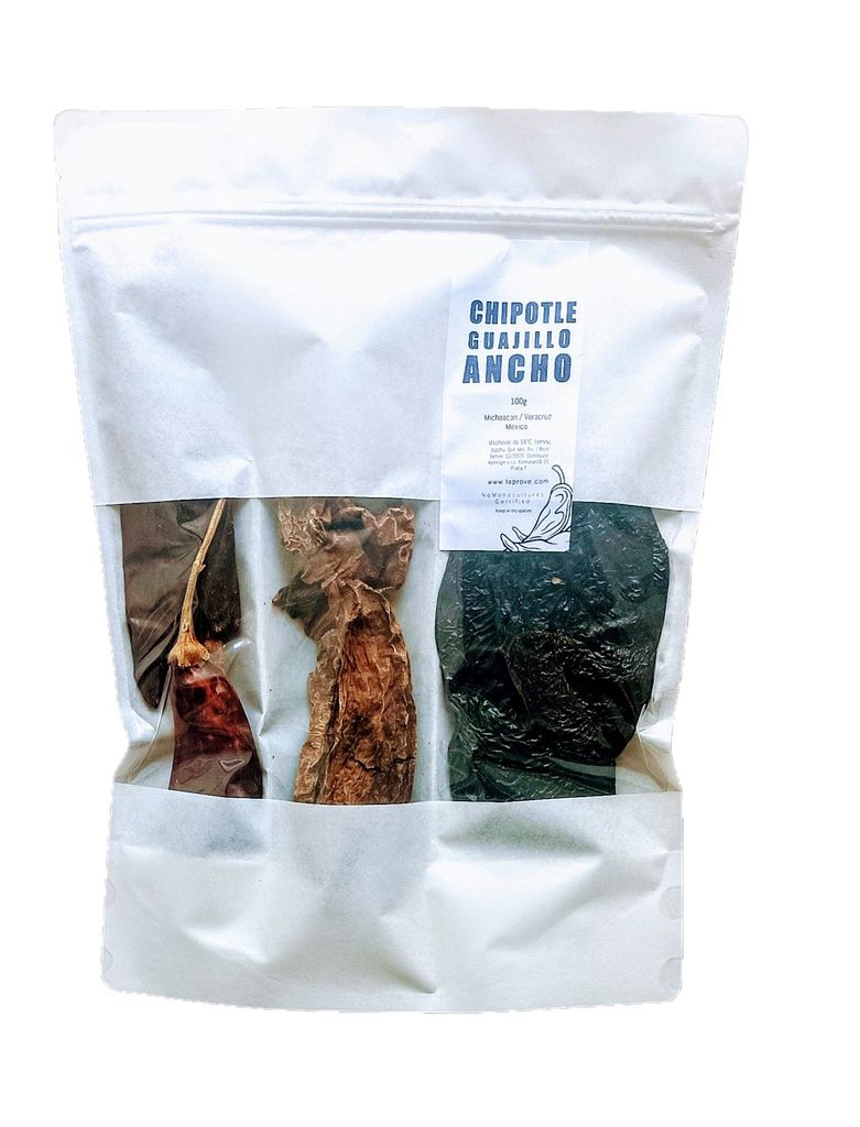 TriPack Chilli Chipotle, Guajillo a Ancho 100g Obrázok produktu 