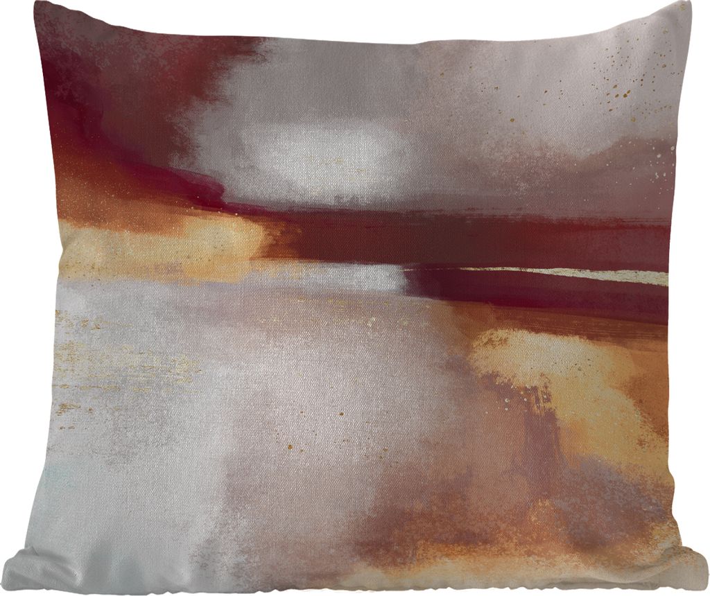 MuchoWow Outdoor Kissen - Malen - Abstrakt - Pastell - 50x50 cm - Wetterfest - Lounge Kissen - Komfortabel - Kissen mit Bild