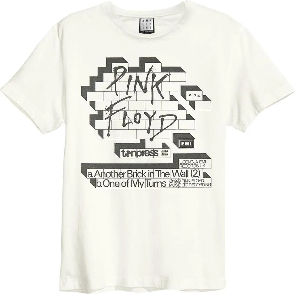 T-shirt Rock Unisexe Amplified GD665 Poster XS Vieux Blanc pour Concert
