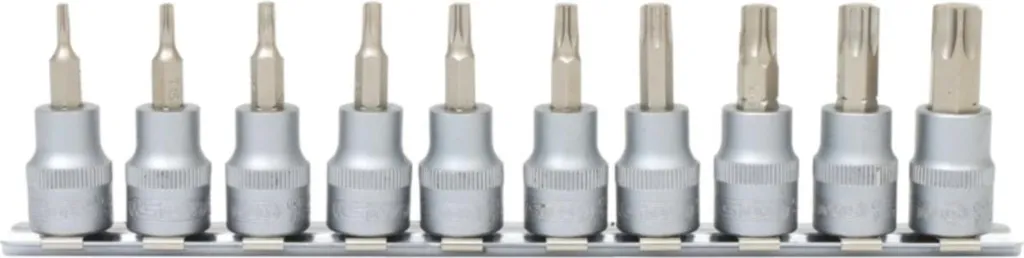 KS TOOLS Set di bussole Torx da 3/8" 10 pz. T10-T55 - 911.3935 - 3