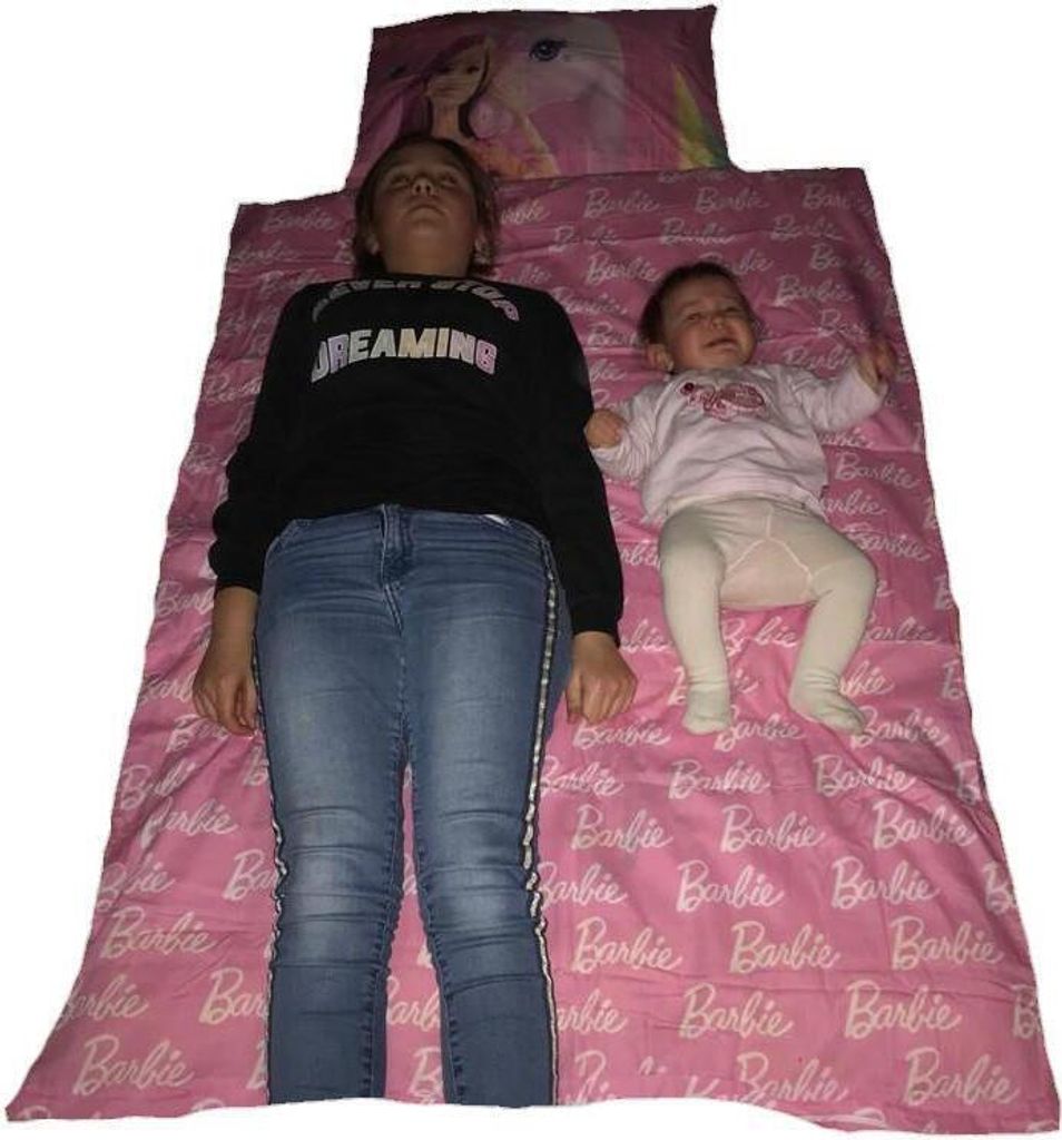 Barbie Bettwäsche „Unstoppable“ – 2-teilig (140x200 Cm + 63x63 Cm), Rosa, Aus Weicher Mikrofaser