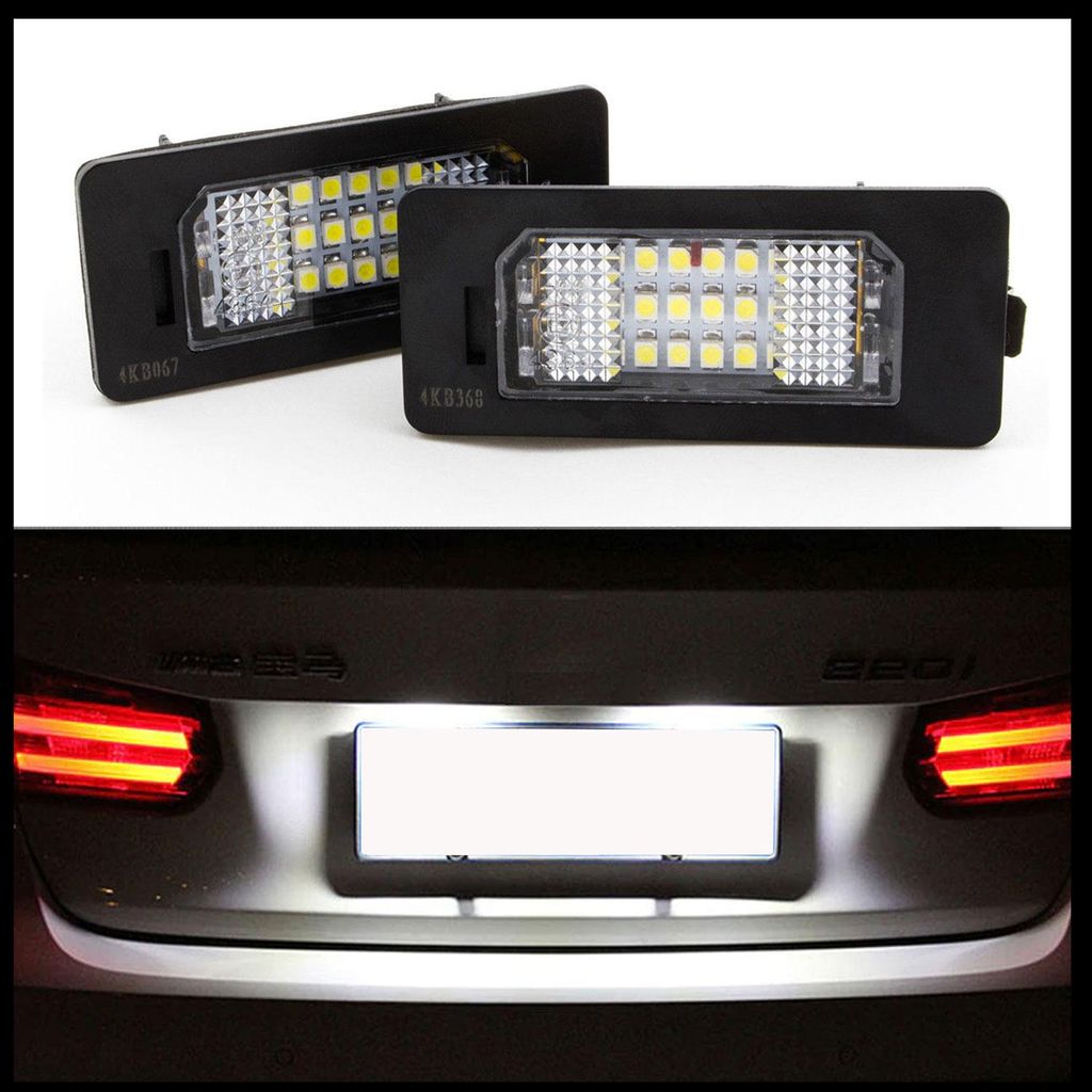 2 LED Kennzeichenbeleuchtung für BMW E82 E88 E90 E91 E92 Produktbild 