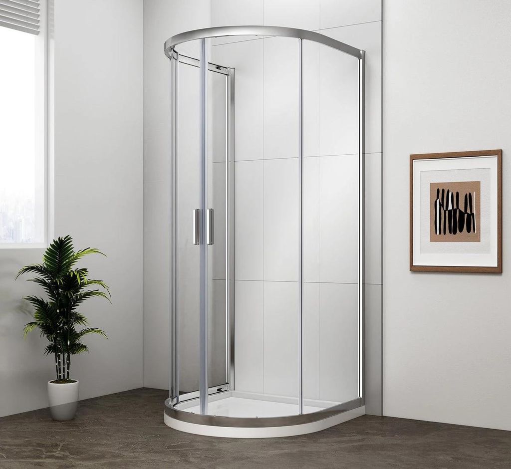 Cabina doccia semicircolare EASY 1000x1000mm, vetro Immagine del prodotto 
