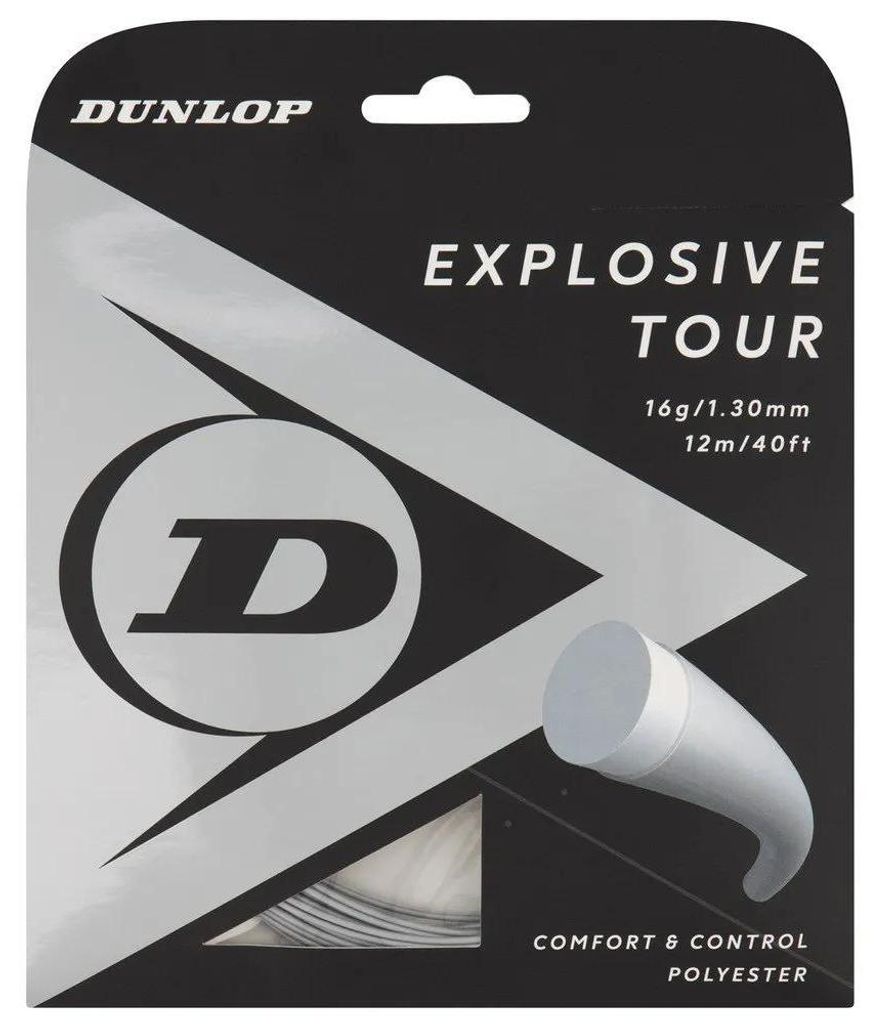 Dunlop Explosive Tour Polyester 12 M Einzelne Tennissaite Grau 1.25 mm Grau 1.25 mm