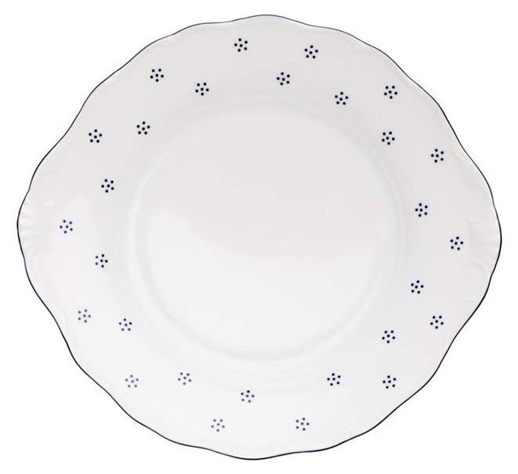Tortenplatte, tschechisches Porzellan, Verona, 27 cm, blaue Produktbild 