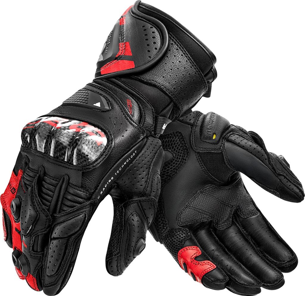 SHIMA RS-3 Motorradhandschuhe, schwarz/rot, 2XL