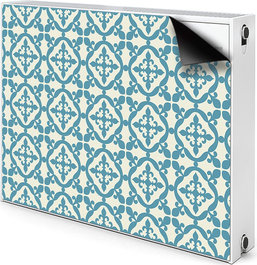 Magnet Heizkörper Heizkörper-Abdeckung Heizkörperabdeckung 80x60 cm - Grünes Muster