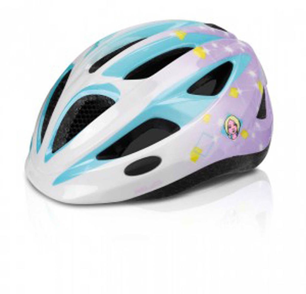 XLC BH-C17 Kinderhelm Gr.S/M (51-55cm), Catwalk, mint/weiß/lila