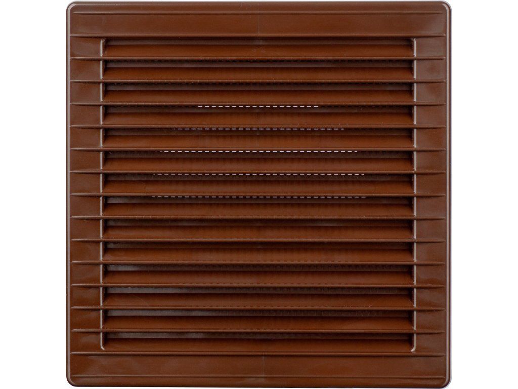 Lüftungsgitter Mit Gitter 170*170, Fi 100 Braun - Rx 02-255