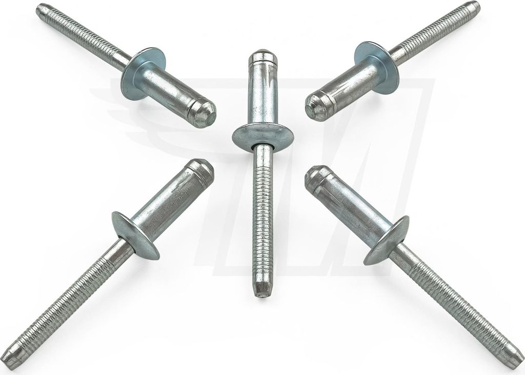 10x Blind Niet 6,4 x 20,5 mm für BAIC Universal