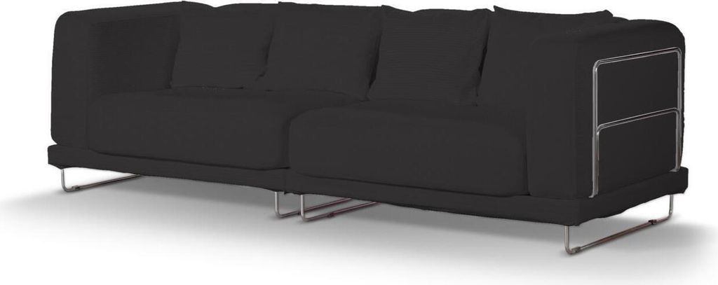 Dekoria Bezug für Tylösand 3-Sitzer Sofa nicht ausklappbar, anthrazit, Bezug für Tylösand 3-Sitzer
