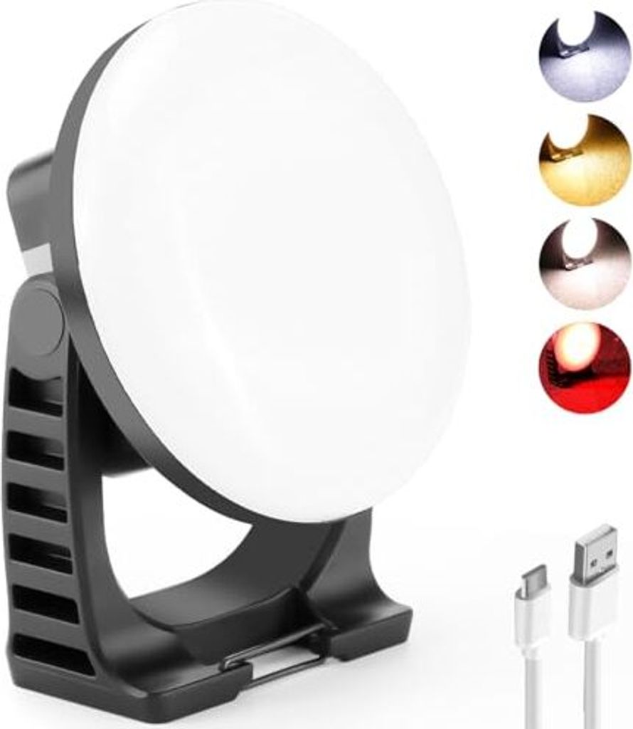 Nakcnm LED Campinglampe USB wiederaufladbare Magnetständer 40 W Lanternarbeit Licht 180 ° Rotatable 15000 Lumen Power Bank 4 Modi wasserdichtes F...