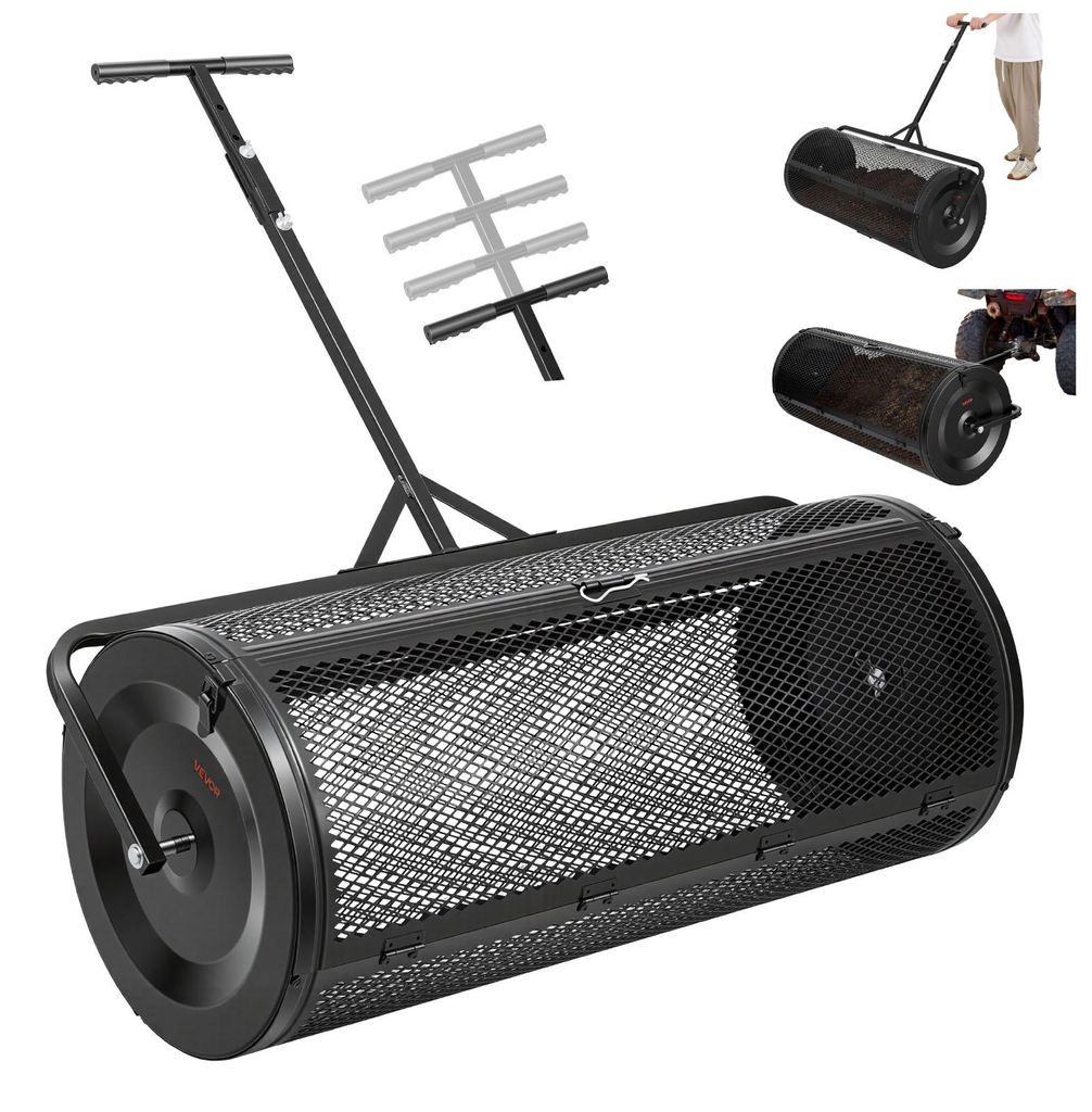 Rozmetávač kompostu VEVOR 204 l, 112 cm, rozmetávač Obrázok produktu 