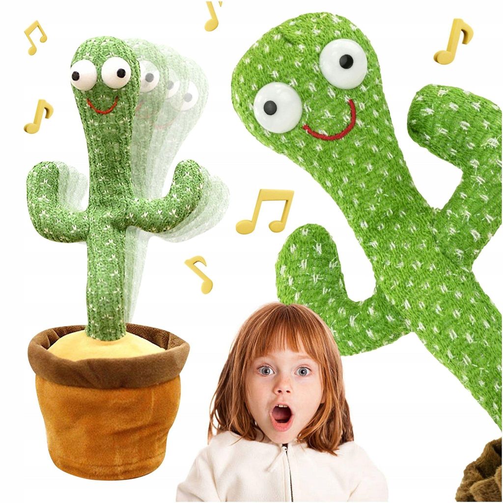 Cactus Danzante Giocattolo Interattivo Suono Luce Tiktok 30 Immagine del prodotto 