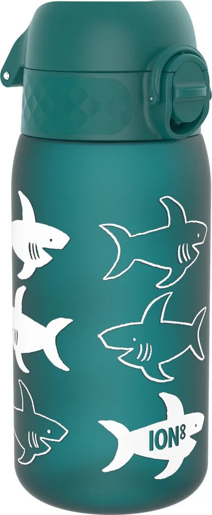 ION8 Borraccia Squali 350ml: Design Funzionale e Stile Unico per Bimbi