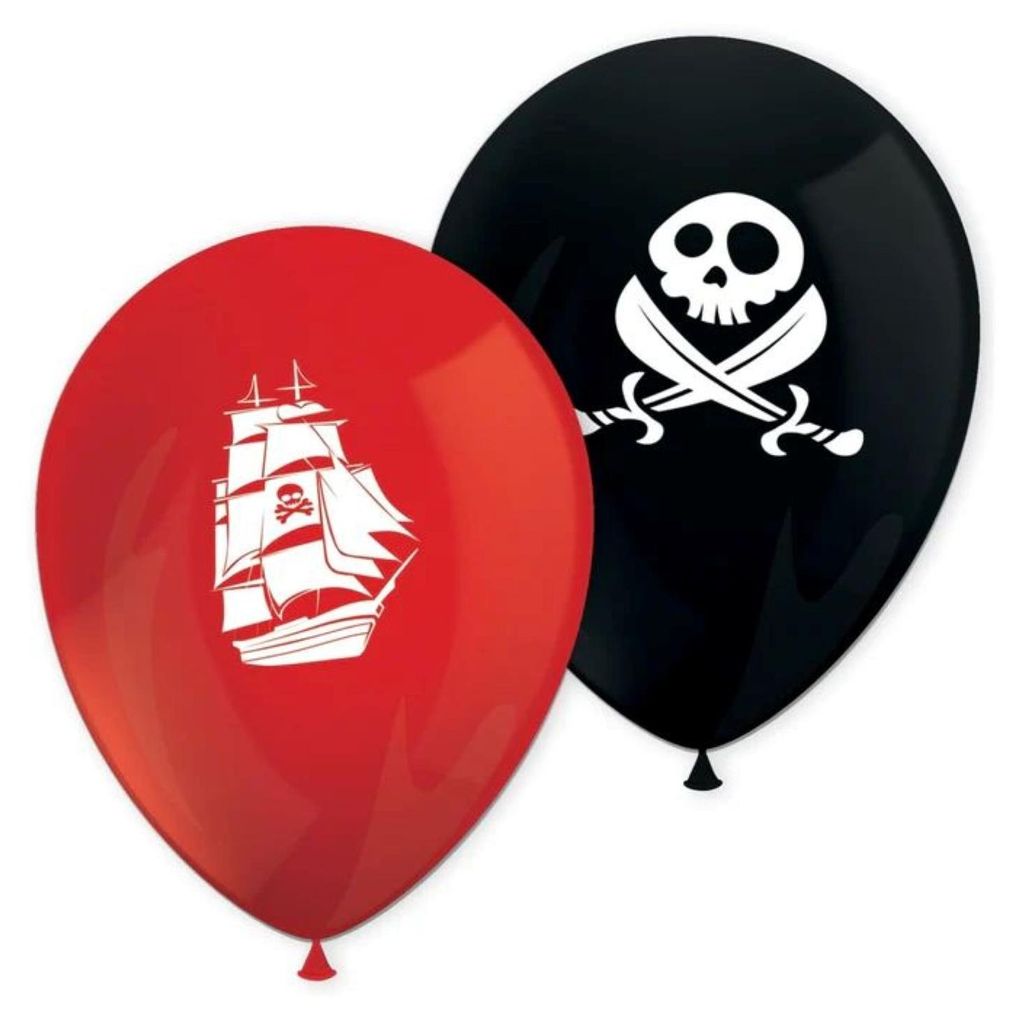 8 Insel Piraten Latexballons 28cm