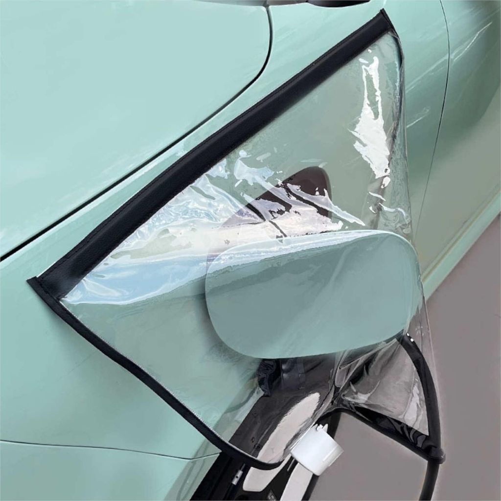 Regenbescherming voor de laadpoort van elektrische auto's. Productafbeelding 