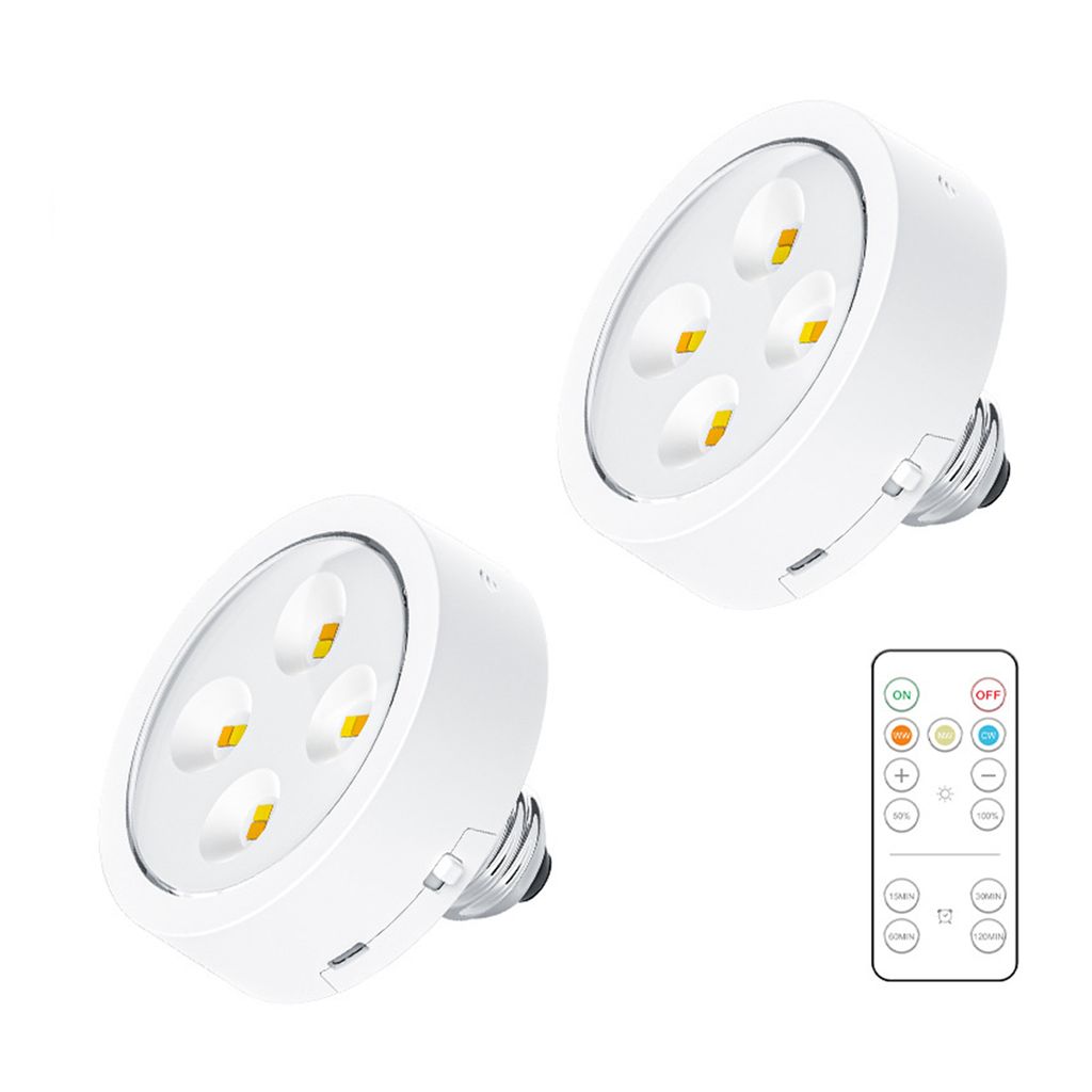 INF Batteriebetriebene Glühbirnen E26/E27 mit Fernbedienung Weiß