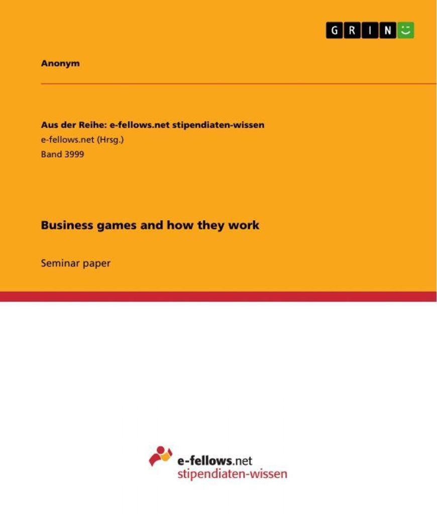 Business games and how they work