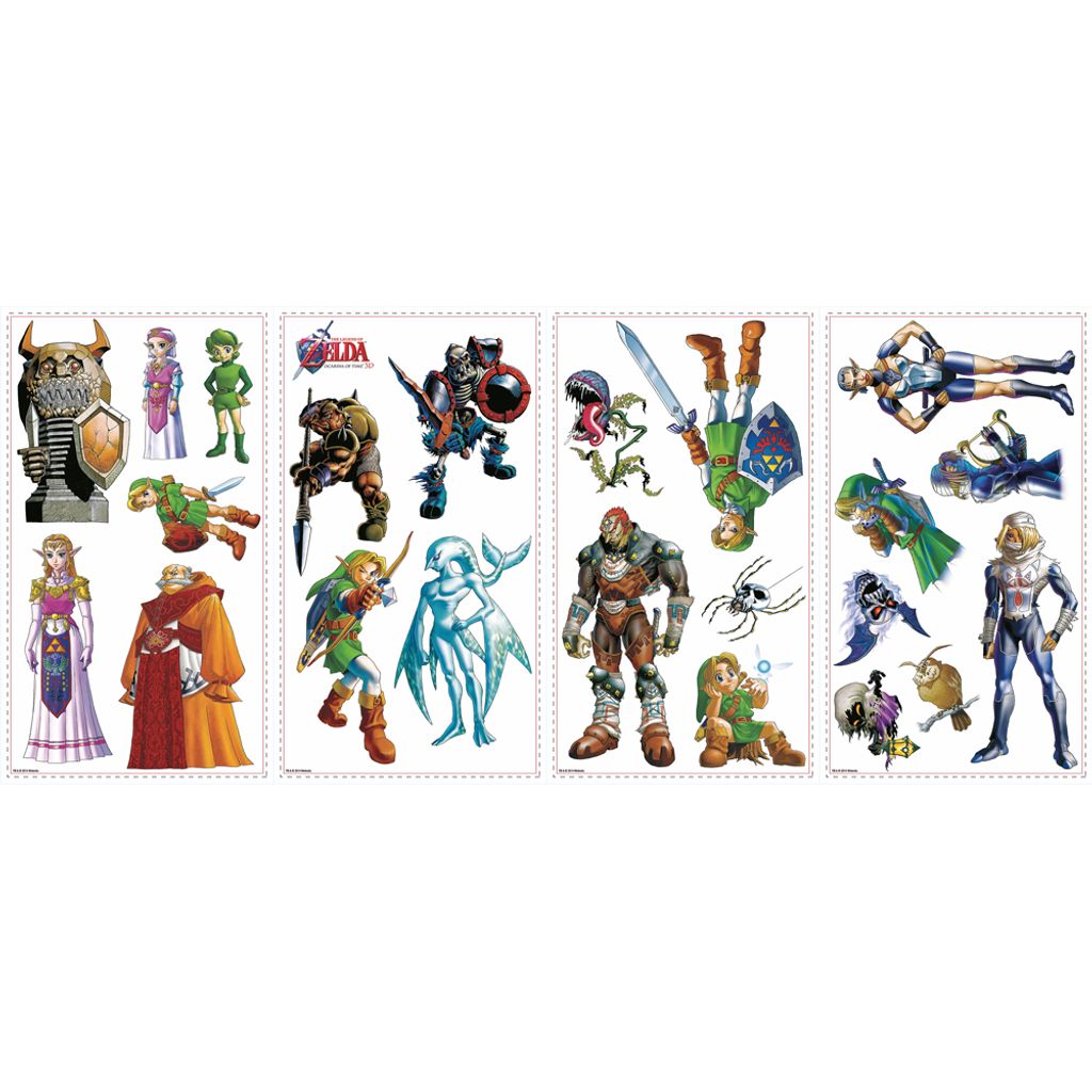 Zelda 3D-Sticker - Modell Ocarina of Time