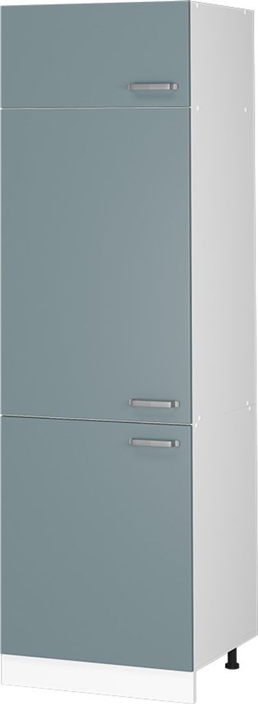 Hochschrank Vicco R-Line Blau-Grau 60 cm mit Türen, Model 41712