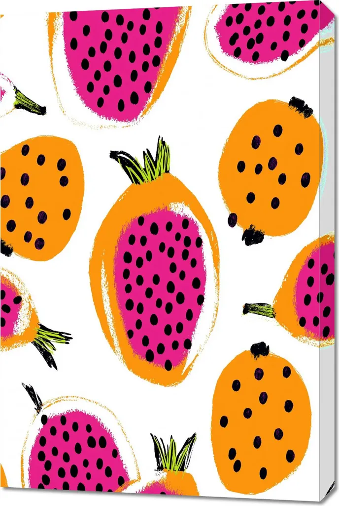 Quadro Vintage Pop Art Frutta di Drago 60x90 - Arredo Salotto Moderno