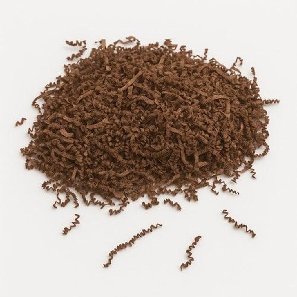 SizzlePak Kraft Füllmaterial dunkelbraun 1 kg – Papier für Pakete