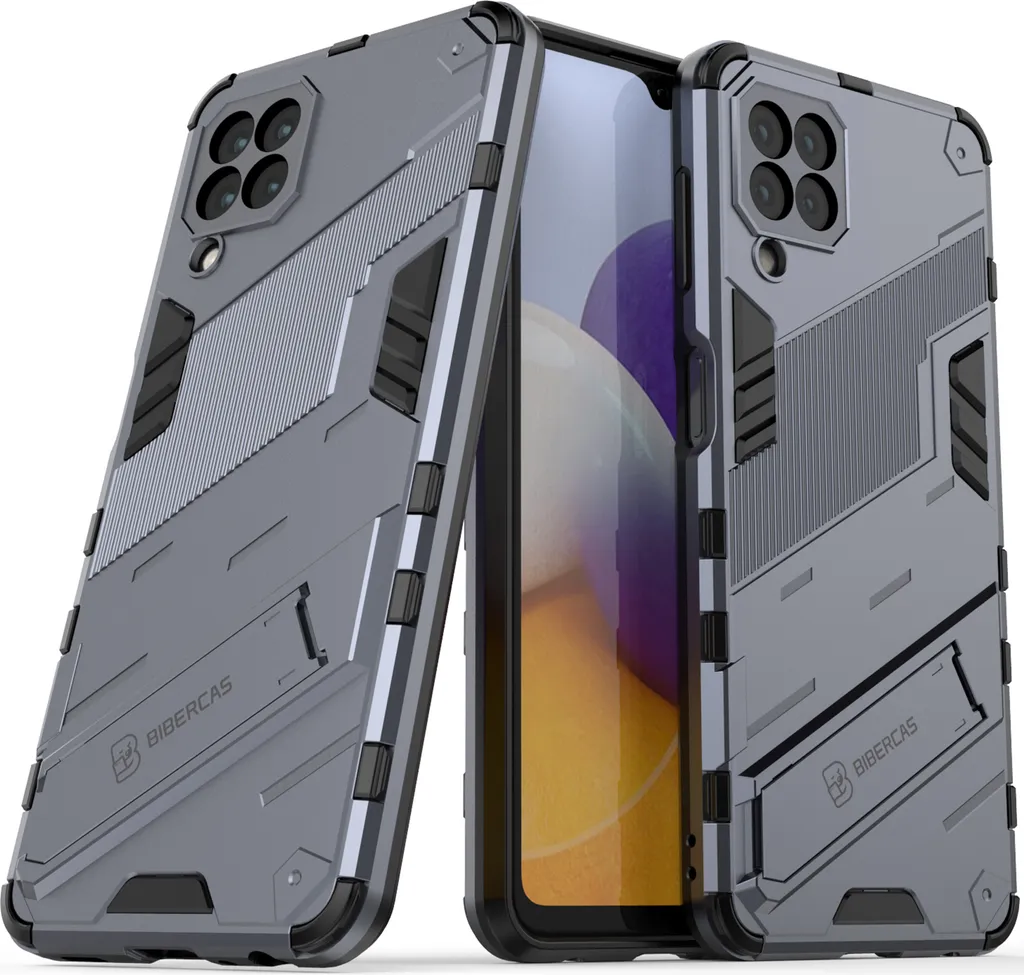 Custodia Samsung A22 4G Grigia Antiurto Hybrid TPU - Massima Protezione