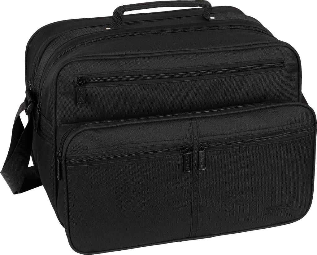 Spear Arbeitstasche Umhängetasche Flugbegleiter Herrentasche Schwarz