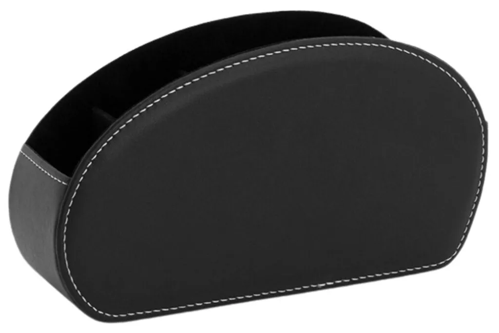 Boîte de rangement télécommandes noir à 5 compartiments pour salon