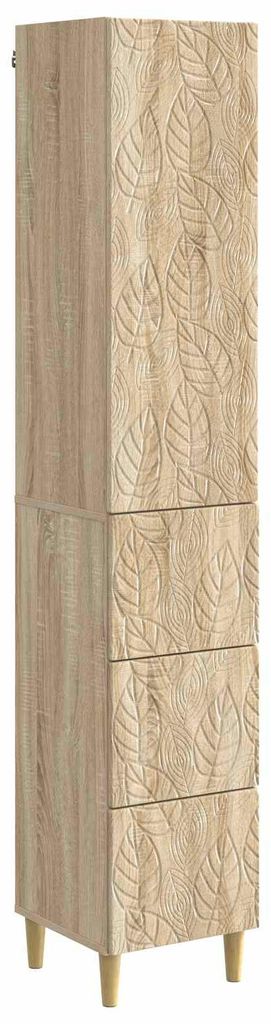 Schrankset 2 pcs Sonoma-Eiche 33 x 34,5 x 90 cm Holzwerkstoff