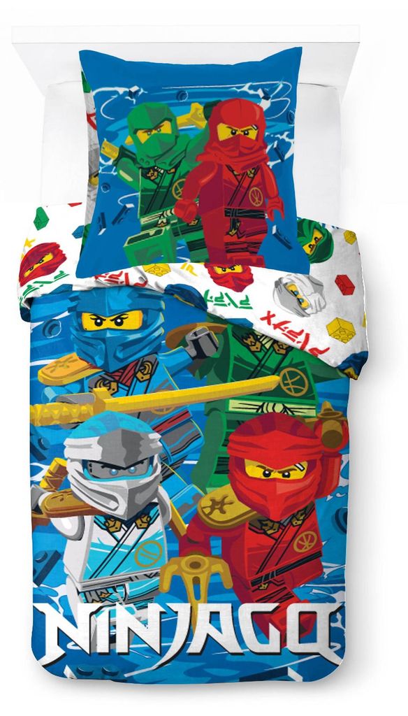 Lego Ninjago Dragons Rising Bettwäsche 135x200 cm 100% Produktbild 