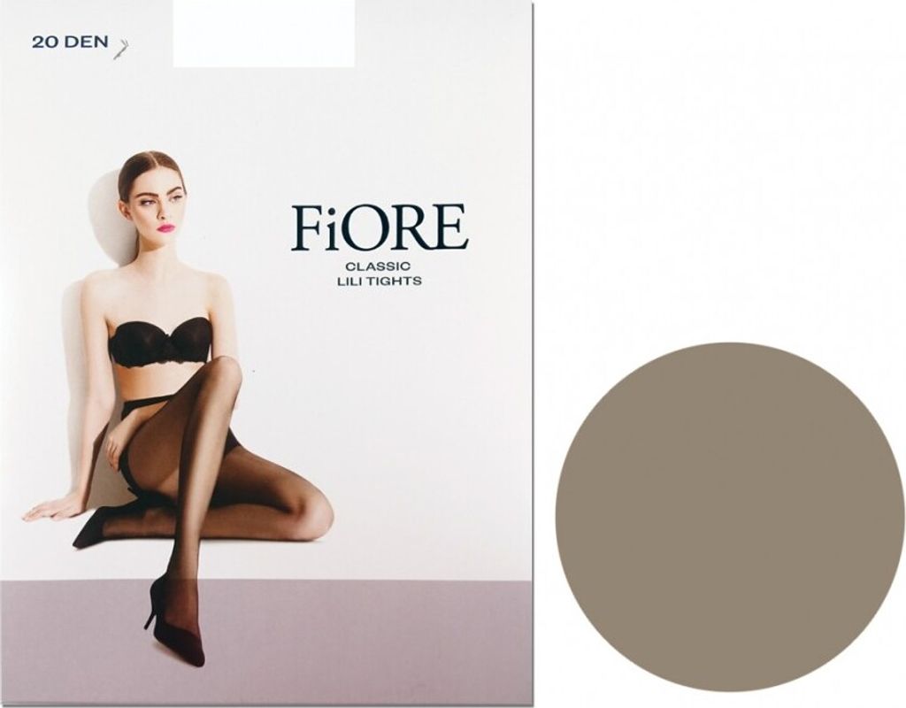 Glatte Damenstrumpfhose Fiore Lili 20 den Cappuccino 2