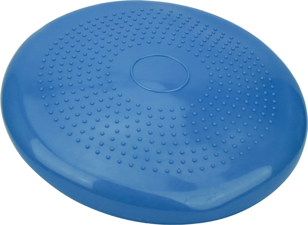 Coussin d'équilibre renforcé 34cm bleu pour stabilité et fitness