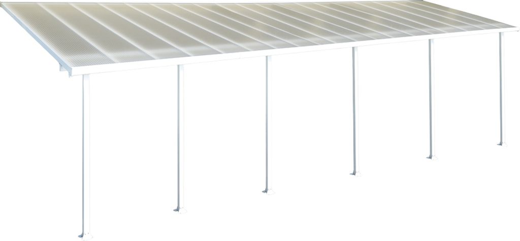 Palram - Canopia Aluminium Terrassenüberdachung Feria Weiß 295x1156x305 cm