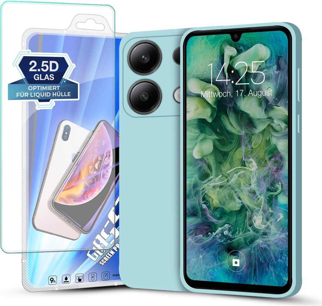 Hülle für Xiaomi Redmi Note 13 mit 9H Displayglas Produktbild 
