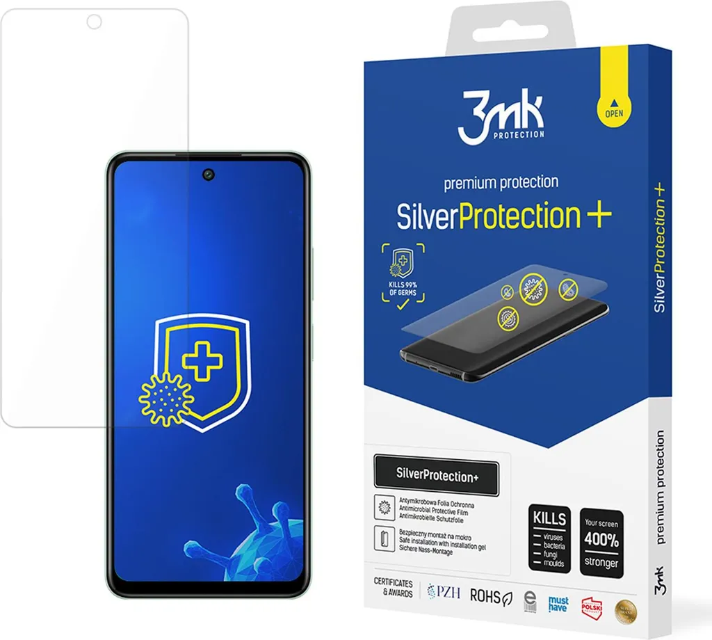 Infinix Smart 8 Plus: Pellicola 3mk SilverProtection+ Sicura per Bambini