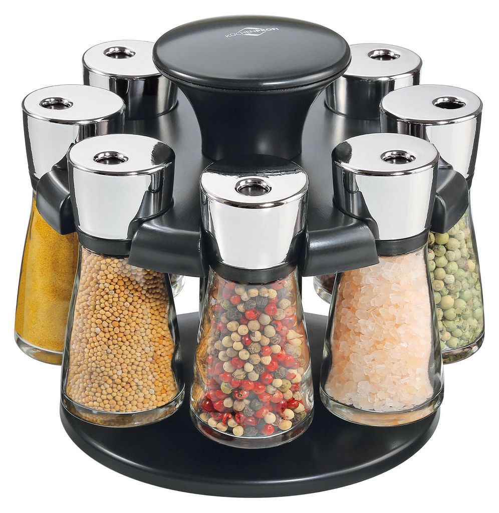Küchenprofi Gewürzkarussell RONDO 8 Gläser, verchromt Produktbild 