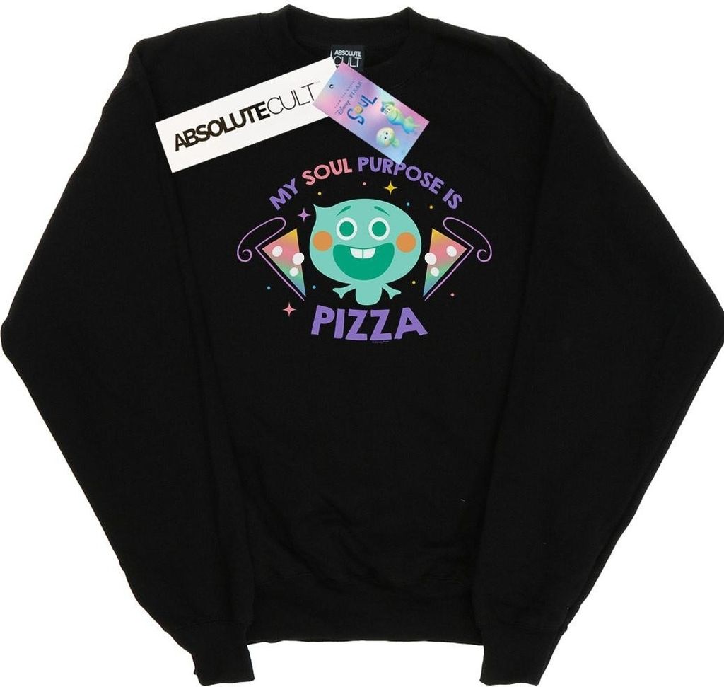 Disney - "Soul 22 Soul Purpose Is Pizza" Sweatshirt für Herren BI45160 (5XL) (Schwarz)