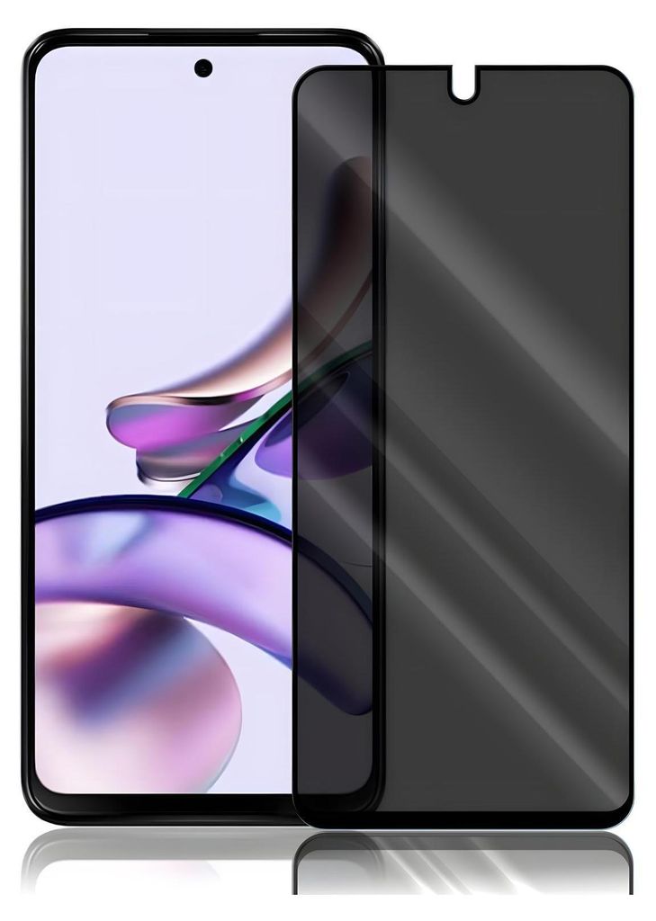 Anti Spy Panzer Folie für Motorola G13 / G23 Privacy Displayschutzfolie Sichtschutz Glasfolie Schutzglas