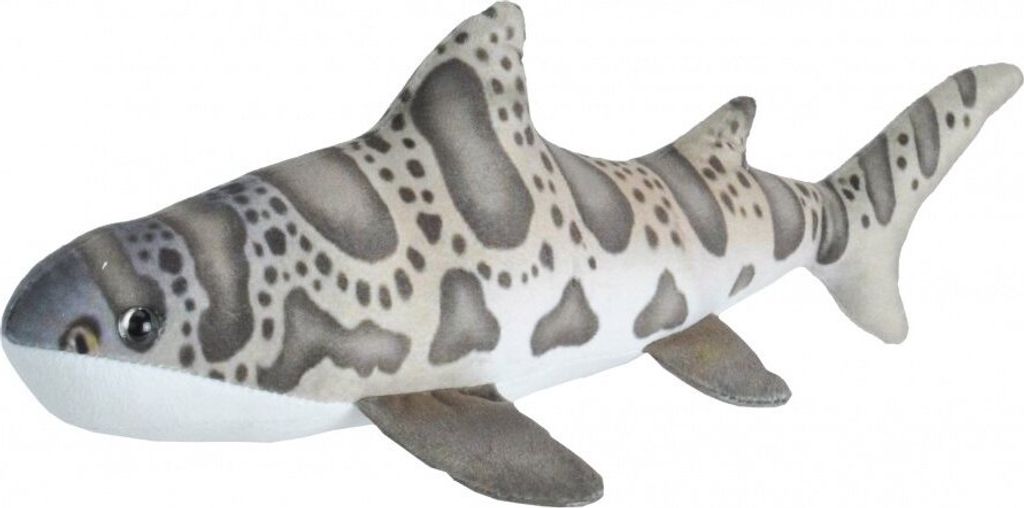 plüschtier Leopardenhai junior 30 cm Plüsch grau/weiß Produktbild 