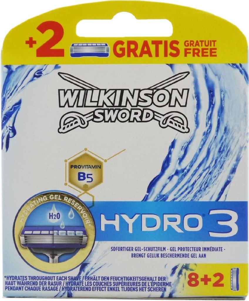 Wilkinson Sword Hydro 3, Ersatz-Rasierklinge, 8 + 2 Stück Produktbild 