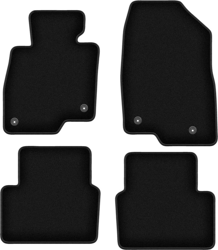 Tappetini Auto per Mazda 3 BM 2013- | Velluto Nero Resistente